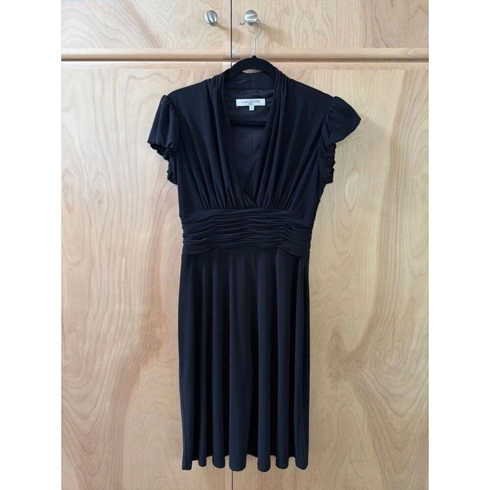 Evan Picone short sleeve black dress size 8